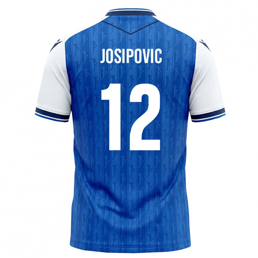 Danxen Mujer Camiseta Mihael Josipovic #12 Azul Real Blanco 1ª Equipación 2026/27 La Camisa