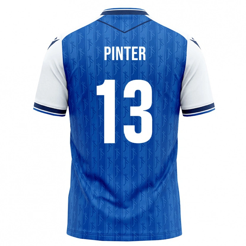 Danxen Mujer Camiseta Valentein Pinter #13 Azul Real Blanco 1ª Equipación 2026/27 La Camisa