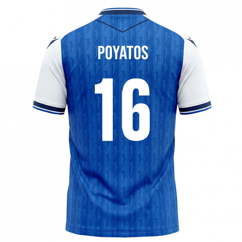 Danxen Mujer Camiseta Miguel Poyatos #16 Azul Real Blanco 1ª Equipación 2026/27 La Camisa