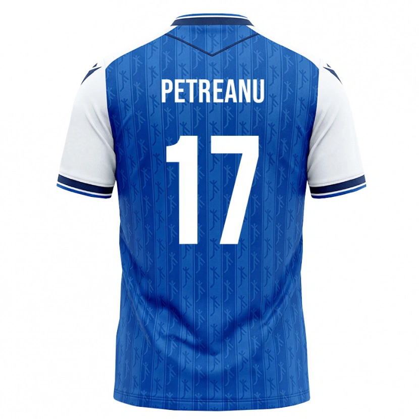 Danxen Mujer Camiseta Vlad Petreanu #17 Azul Real Blanco 1ª Equipación 2026/27 La Camisa
