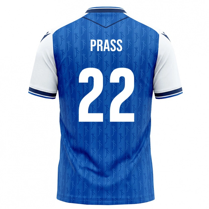 Danxen Mujer Camiseta Alexander Prass #22 Azul Real Blanco 1ª Equipación 2026/27 La Camisa