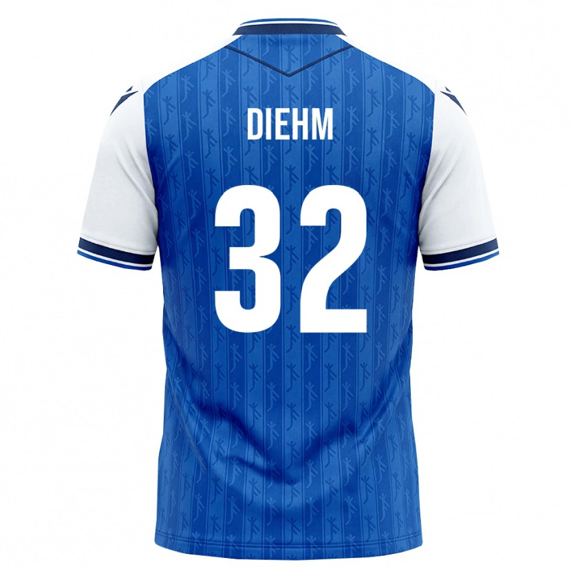 Danxen Mujer Camiseta Vanessa Diehm #32 Azul Real Blanco 1ª Equipación 2026/27 La Camisa