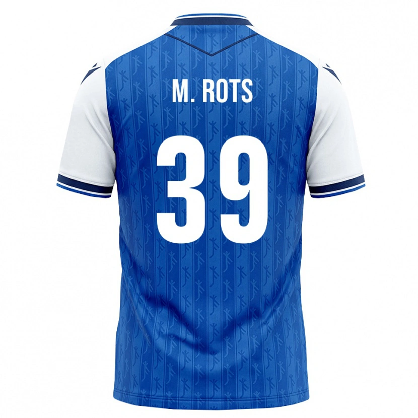Danxen Mujer Camiseta Mats Rots #39 Azul Real Blanco 1ª Equipación 2026/27 La Camisa