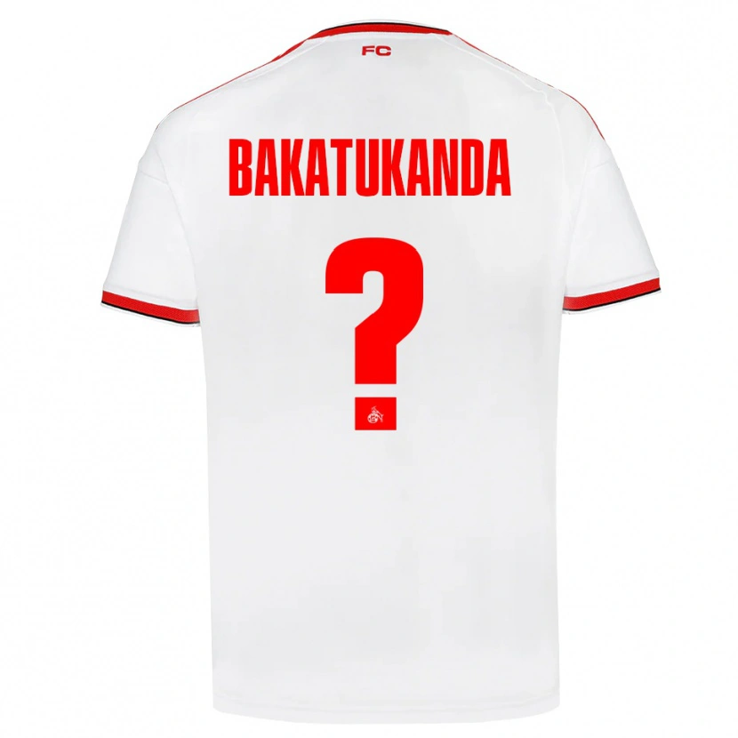 Danxen Mujer Camiseta Elias Bakatukanda #0 Blanco Rojo Negro 1ª Equipación 2026/27 La Camisa