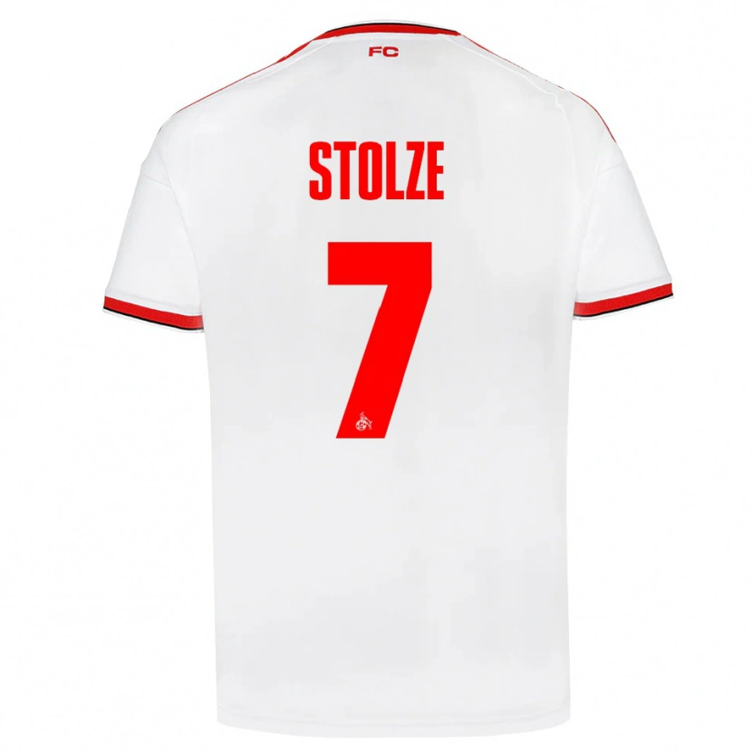 Danxen Mujer Camiseta Anna-Lena Stolze #7 Blanco Rojo Negro 1ª Equipación 2026/27 La Camisa