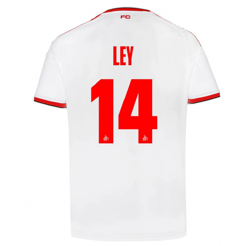 Danxen Mujer Camiseta Benjamin Ley #14 Blanco Rojo Negro 1ª Equipación 2026/27 La Camisa