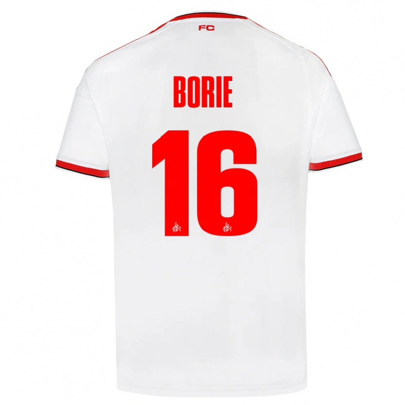 Danxen Mujer Camiseta Etienne Borie #16 Blanco Rojo Negro 1ª Equipación 2026/27 La Camisa
