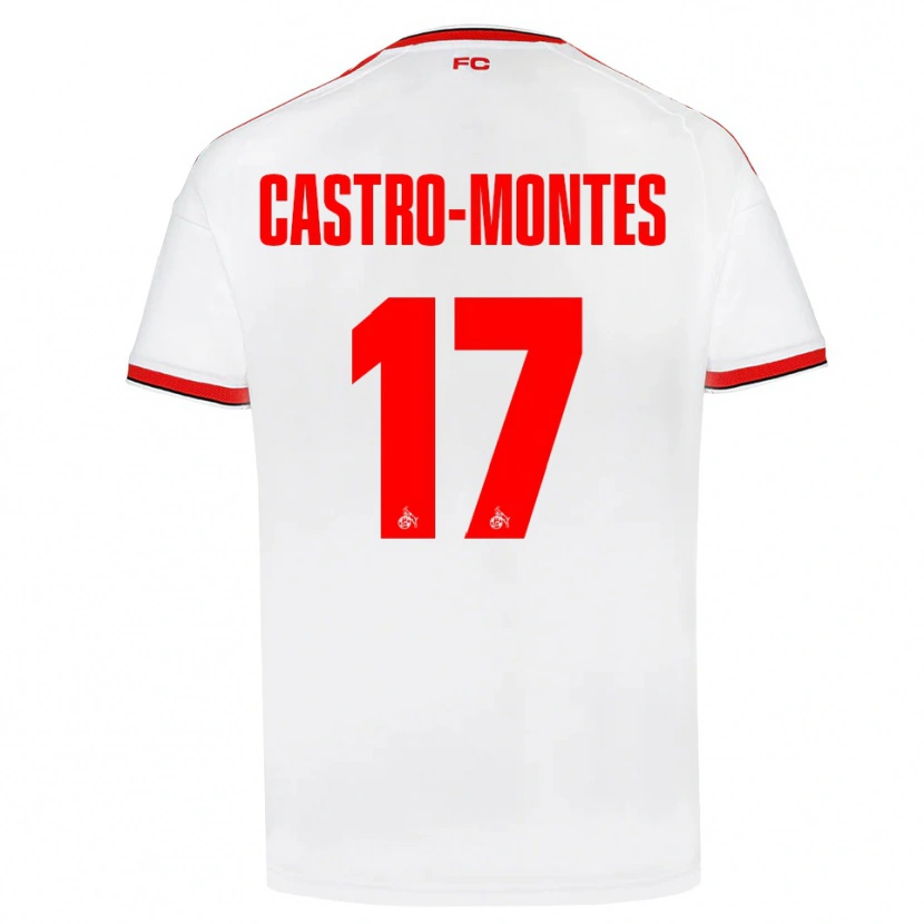 Danxen Mujer Camiseta Alessio Castro-Montes #17 Blanco Rojo Negro 1ª Equipación 2026/27 La Camisa