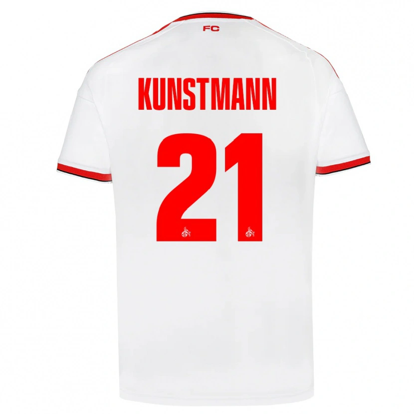 Danxen Mujer Camiseta Jonas Kunstmann #21 Blanco Rojo Negro 1ª Equipación 2026/27 La Camisa