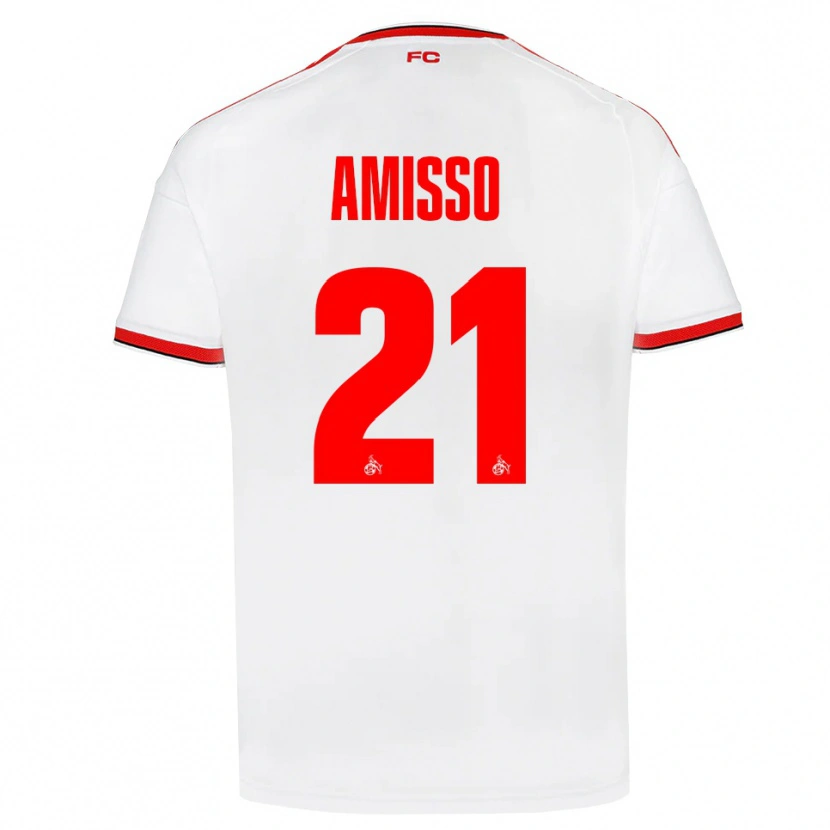 Danxen Mujer Camiseta Gabriel Amisso #21 Blanco Rojo Negro 1ª Equipación 2026/27 La Camisa