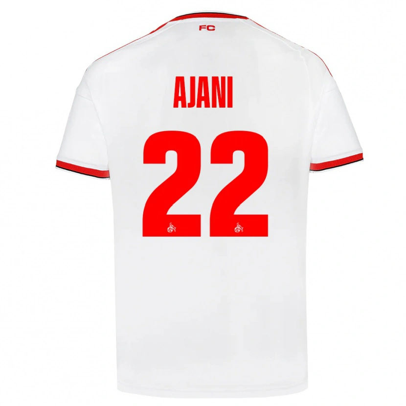 Danxen Mujer Camiseta Marvin Ajani #22 Blanco Rojo Negro 1ª Equipación 2026/27 La Camisa