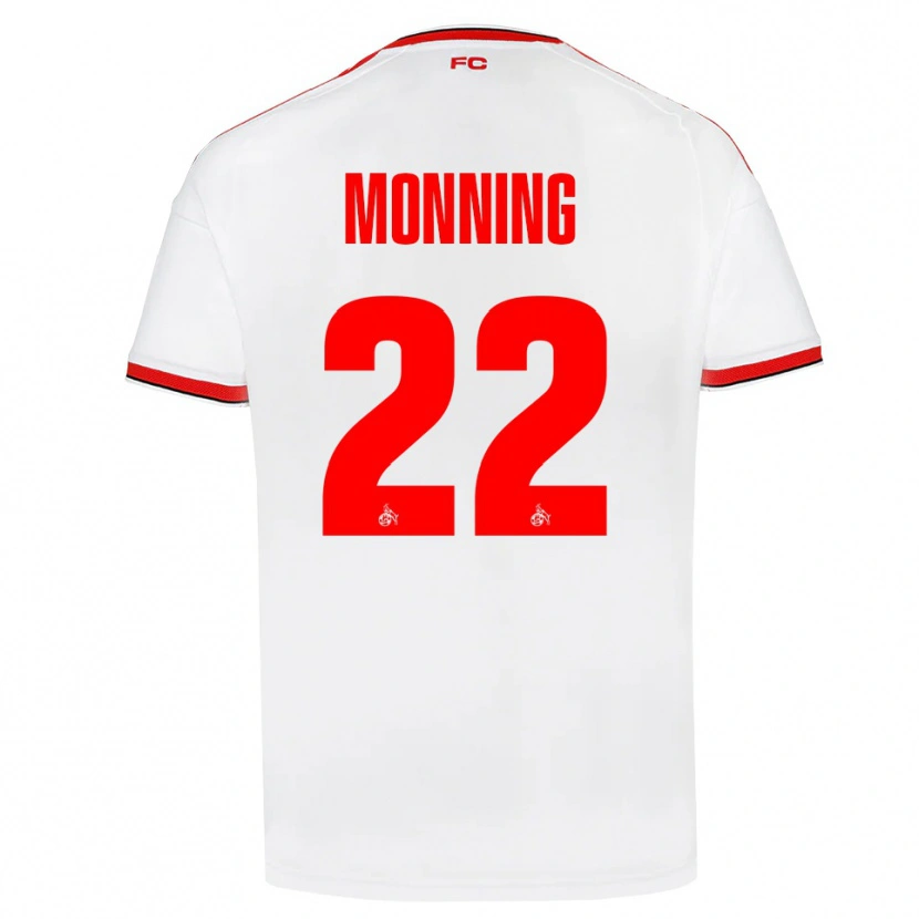 Danxen Mujer Camiseta Marlon Monning #22 Blanco Rojo Negro 1ª Equipación 2026/27 La Camisa