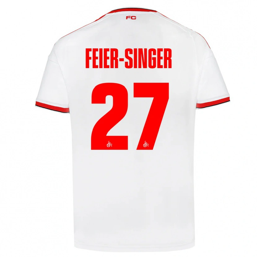 Danxen Mujer Camiseta Laura Feier-Singer #27 Blanco Rojo Negro 1ª Equipación 2026/27 La Camisa