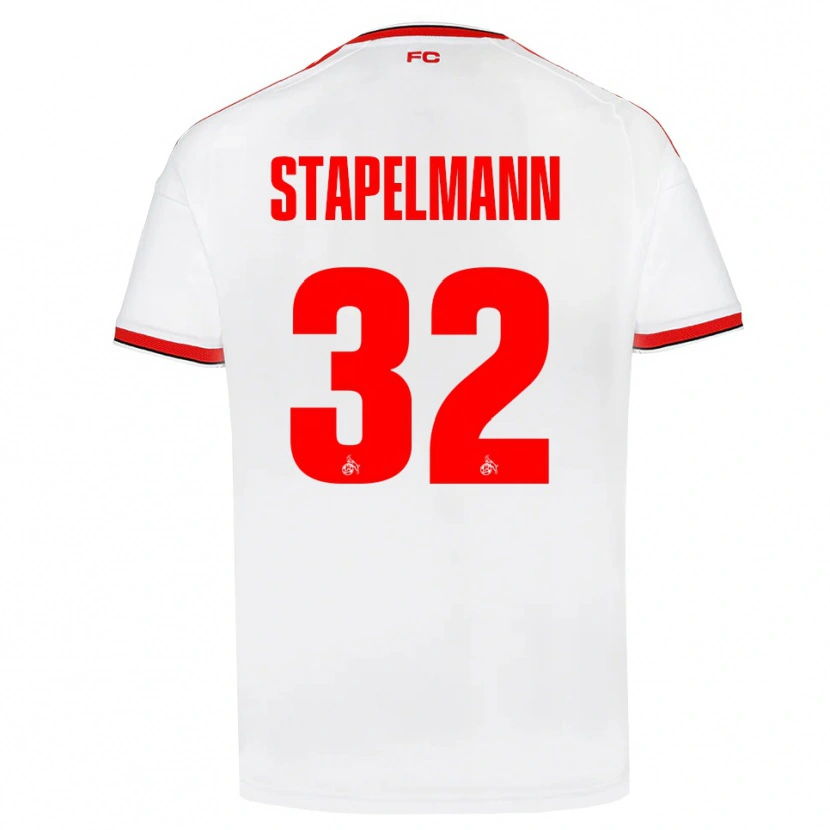 Danxen Mujer Camiseta Luis Stapelmann #32 Blanco Rojo Negro 1ª Equipación 2026/27 La Camisa