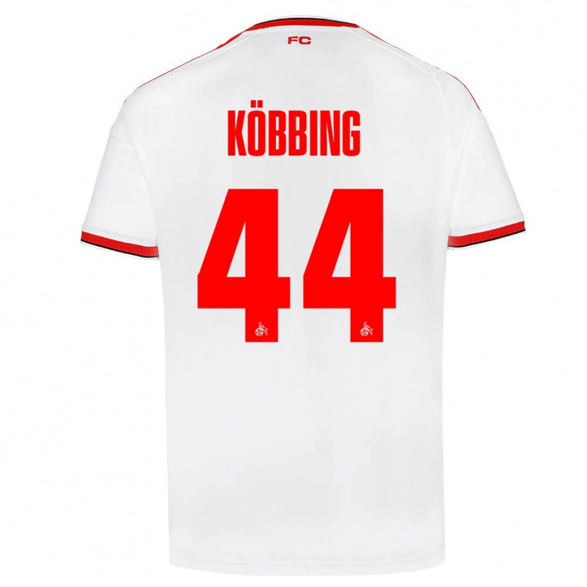 Danxen Mujer Camiseta Matthias Köbbing #44 Blanco Rojo Negro 1ª Equipación 2026/27 La Camisa