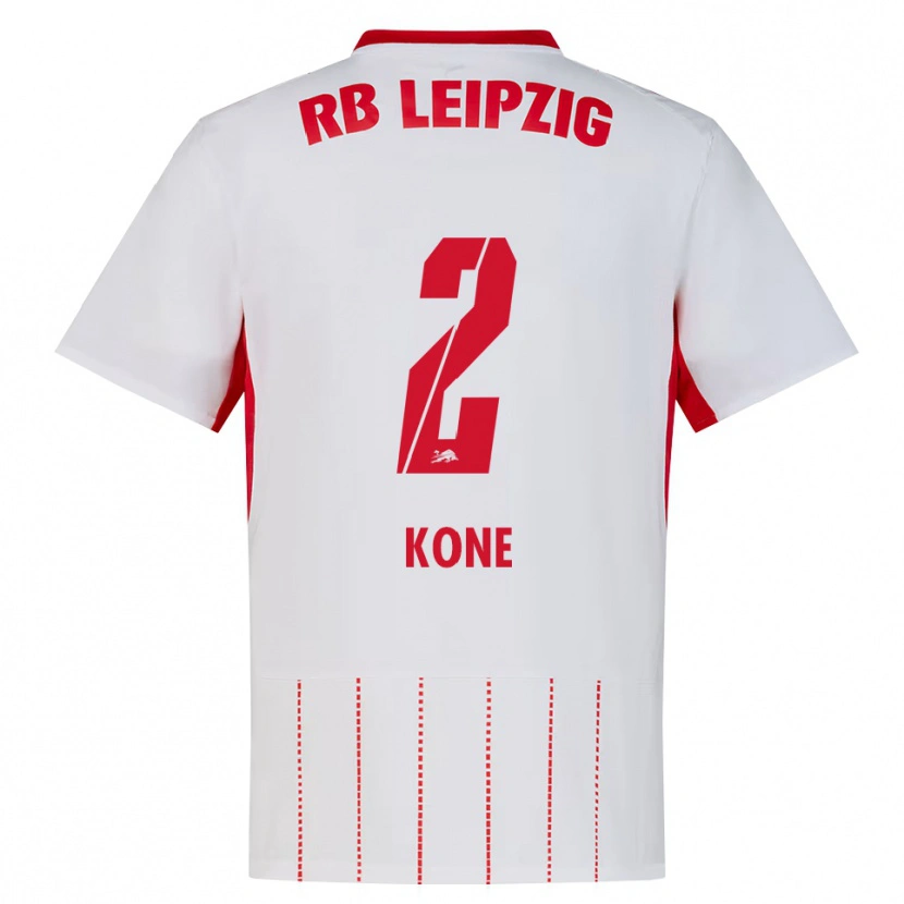 Danxen Mujer Camiseta Abdoul Koné #2 Rojo Blanco Amarillo 1ª Equipación 2026/27 La Camisa