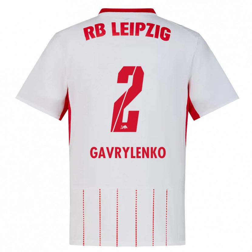 Danxen Mujer Camiseta Oleksandr Gavrylenko #2 Rojo Blanco Amarillo 1ª Equipación 2026/27 La Camisa