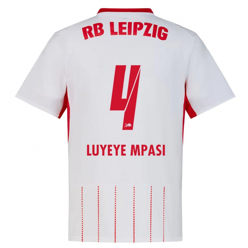 Danxen Mujer Camiseta Seal Luyeye Mpasi #4 Rojo Blanco Amarillo 1ª Equipación 2026/27 La Camisa