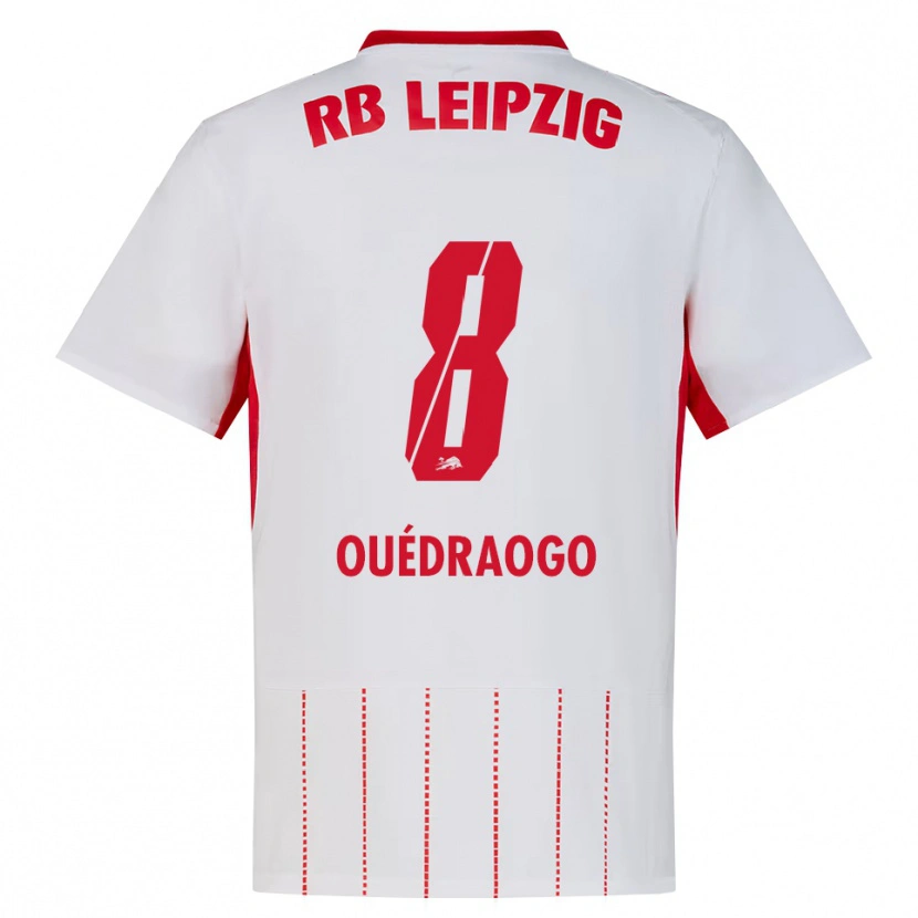 Danxen Mujer Camiseta Assan Ouédraogo #8 Rojo Blanco Amarillo 1ª Equipación 2026/27 La Camisa