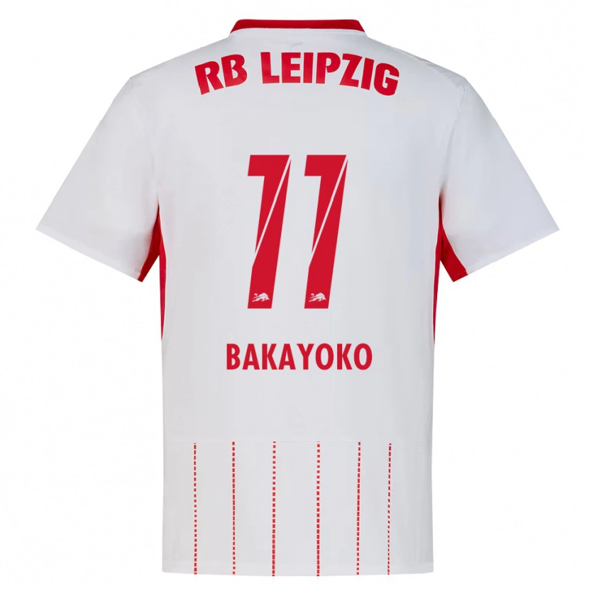 Danxen Mujer Camiseta Johan Bakayoko #11 Rojo Blanco Amarillo 1ª Equipación 2026/27 La Camisa