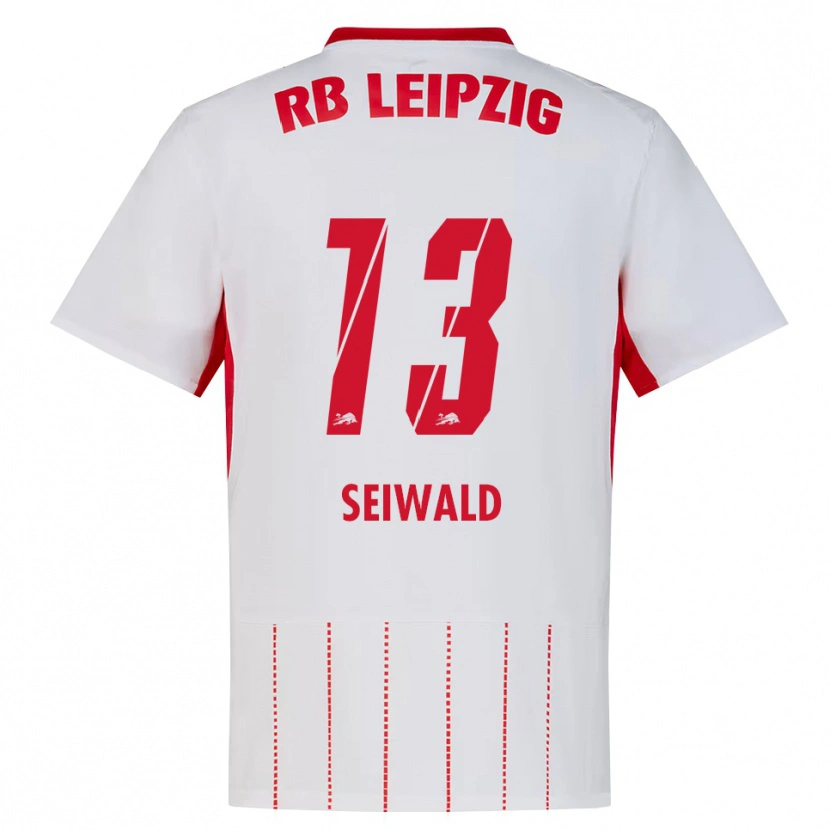 Danxen Mujer Camiseta Nicolas Seiwald #13 Rojo Blanco Amarillo 1ª Equipación 2026/27 La Camisa