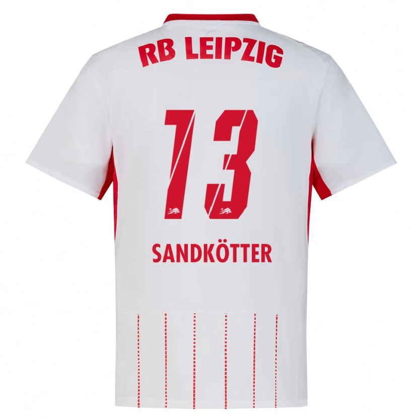 Danxen Mujer Camiseta Constantin Sandkötter #13 Rojo Blanco Amarillo 1ª Equipación 2026/27 La Camisa