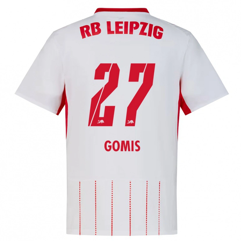 Danxen Mujer Camiseta Tidiam Gomis #27 Rojo Blanco Amarillo 1ª Equipación 2026/27 La Camisa