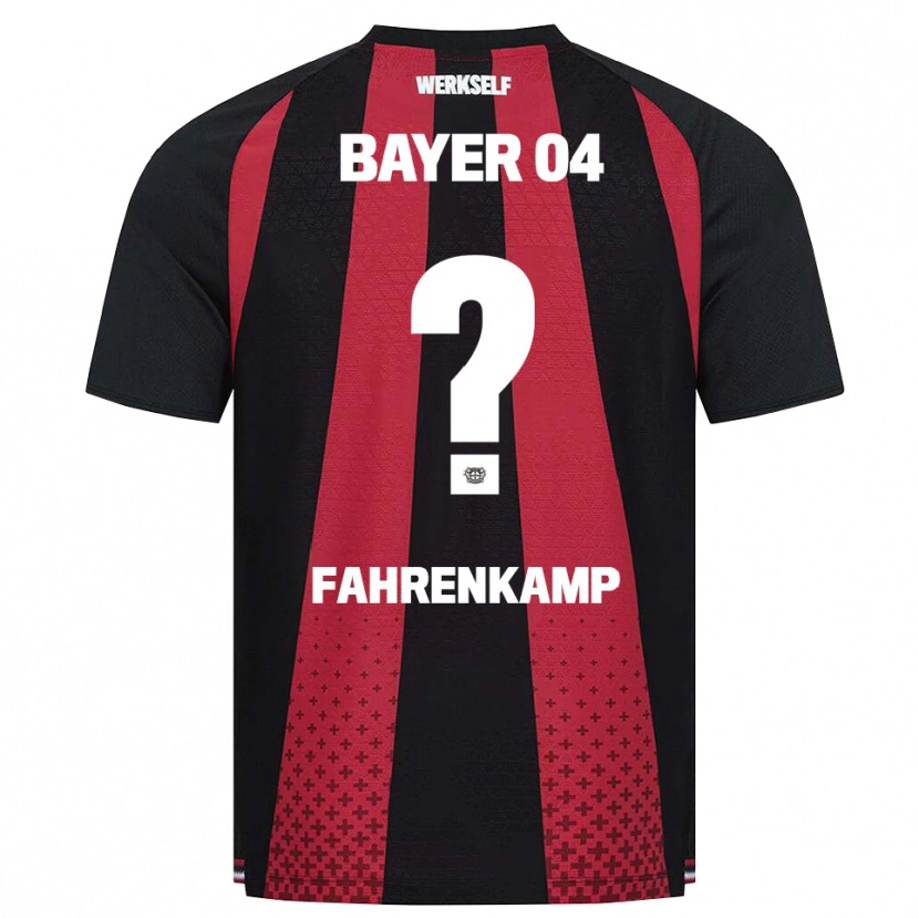 Danxen Mujer Camiseta Mike Fahrenkamp #0 Negro Blanco Rojo 1ª Equipación 2026/27 La Camisa