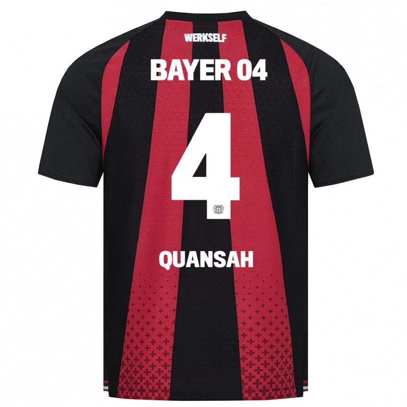 Danxen Mujer Camiseta Jarell Quansah #4 Negro Blanco Rojo 1ª Equipación 2026/27 La Camisa