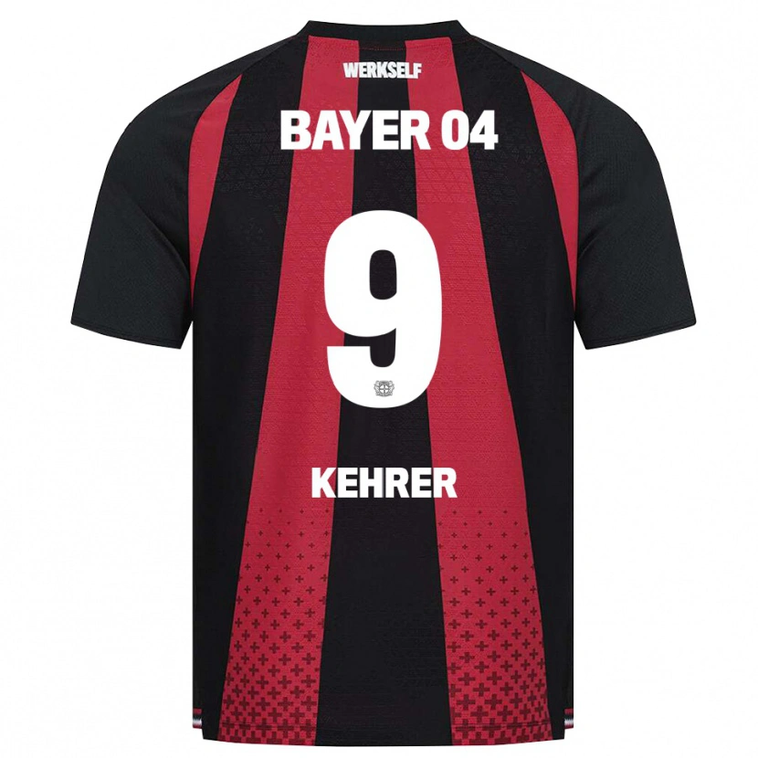 Danxen Mujer Camiseta Caroline Kehrer #9 Negro Blanco Rojo 1ª Equipación 2026/27 La Camisa