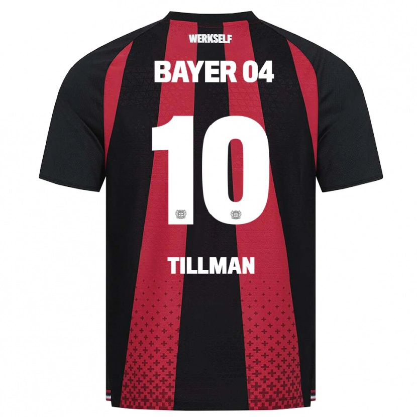 Danxen Mujer Camiseta Malik Tillman #10 Negro Blanco Rojo 1ª Equipación 2026/27 La Camisa