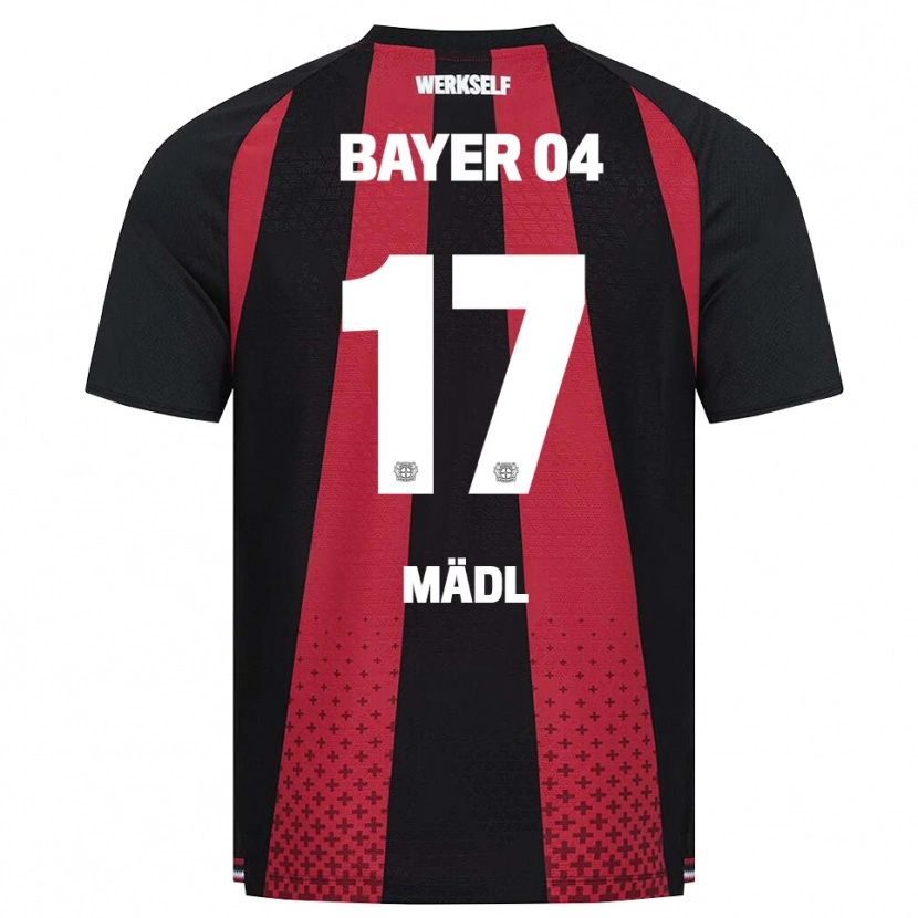 Danxen Mujer Camiseta Valentina Mädl #17 Negro Blanco Rojo 1ª Equipación 2026/27 La Camisa