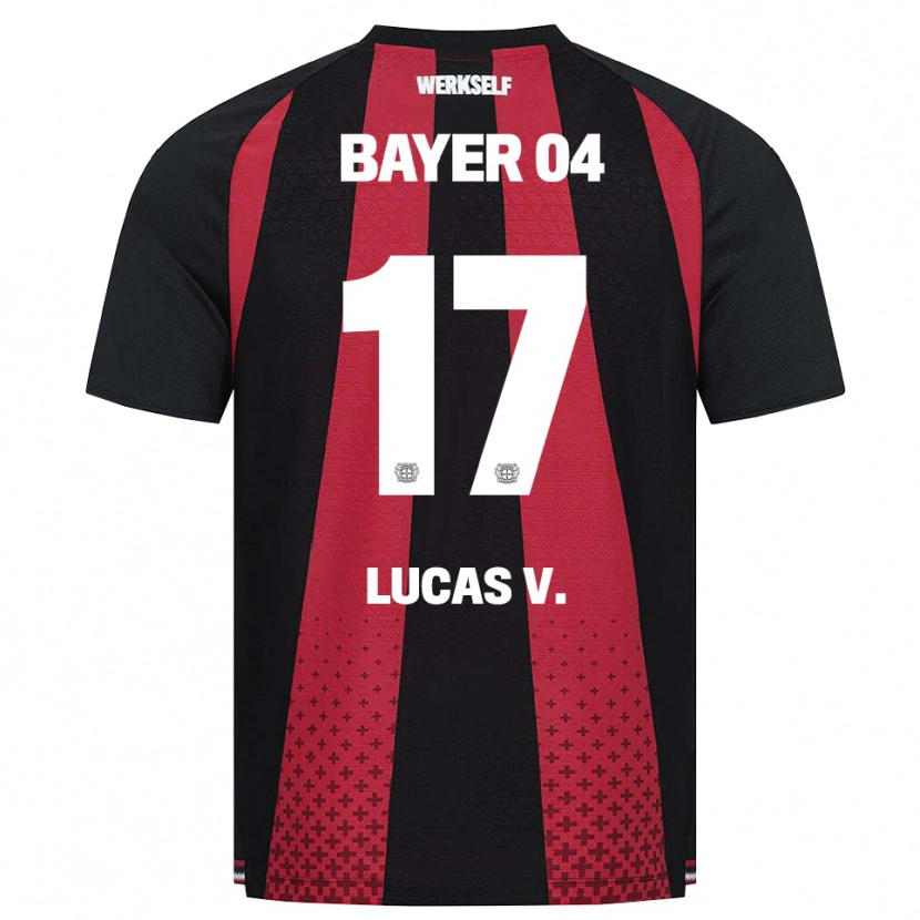 Danxen Mujer Camiseta Lucas Vázquez #17 Negro Blanco Rojo 1ª Equipación 2026/27 La Camisa