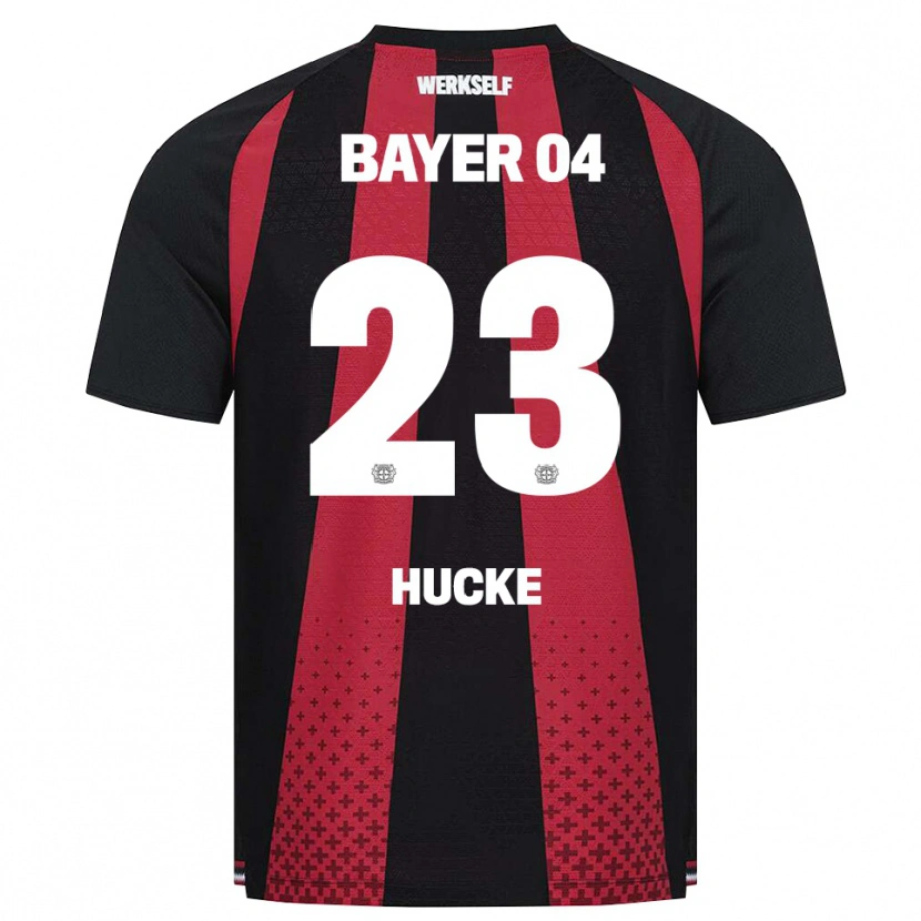 Danxen Mujer Camiseta Luan Hucke #23 Negro Blanco Rojo 1ª Equipación 2026/27 La Camisa