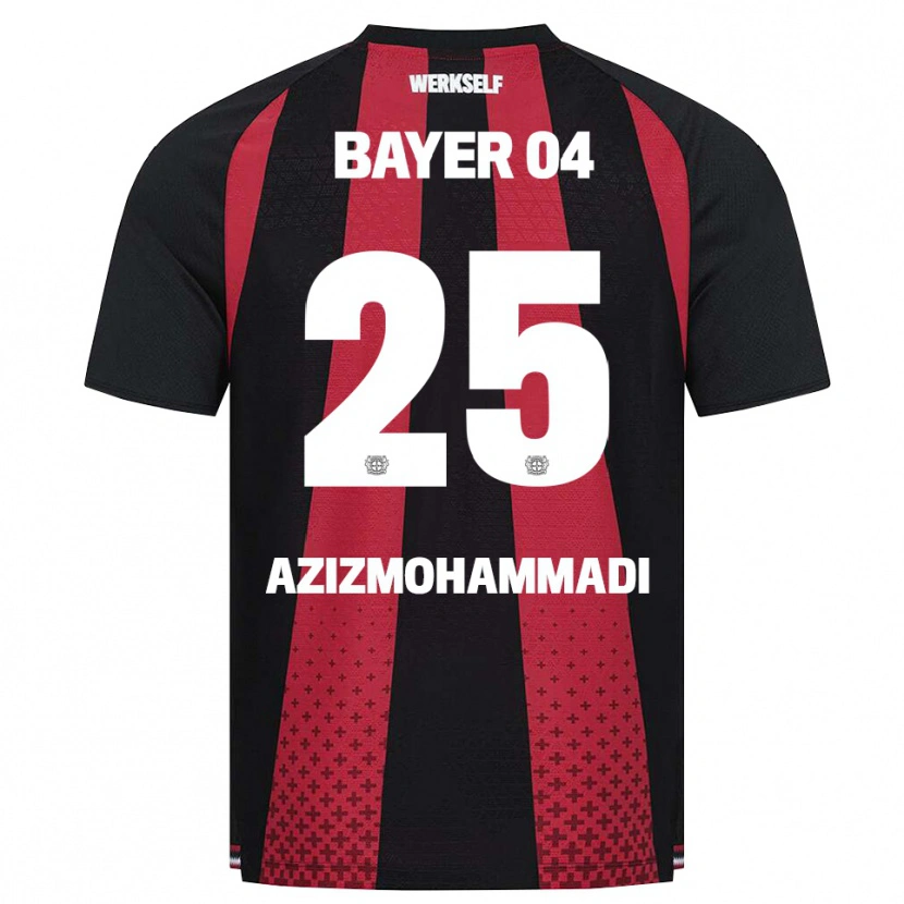 Danxen Mujer Camiseta Mick Aziz Mohammadi #25 Negro Blanco Rojo 1ª Equipación 2026/27 La Camisa