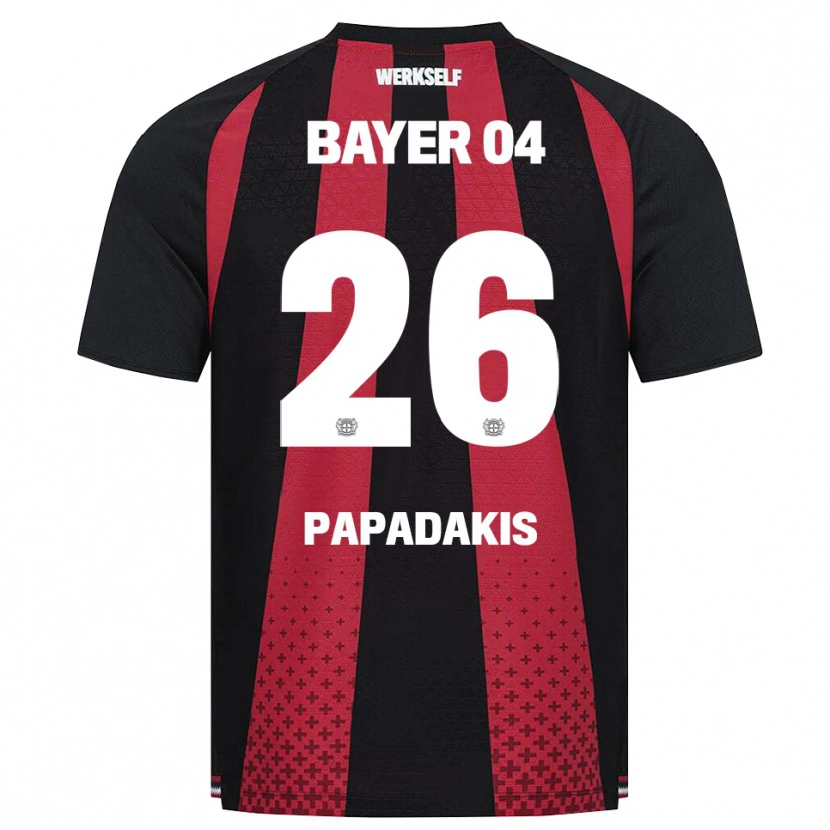 Danxen Mujer Camiseta Konstantinos Papadakis #26 Negro Blanco Rojo 1ª Equipación 2026/27 La Camisa