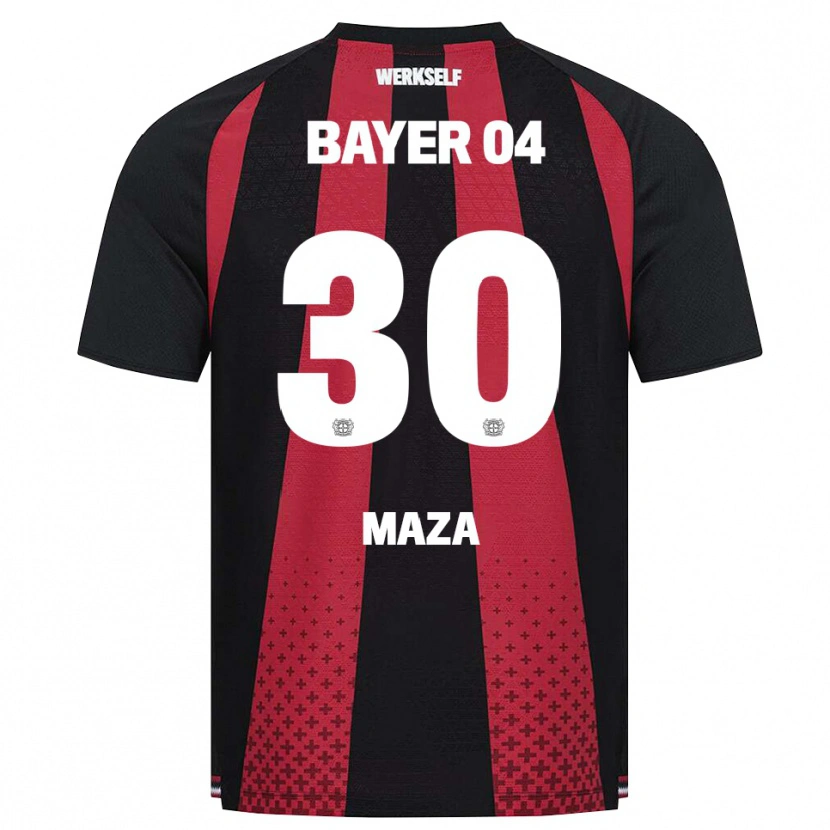 Danxen Mujer Camiseta Ibrahim Maza #30 Negro Blanco Rojo 1ª Equipación 2026/27 La Camisa