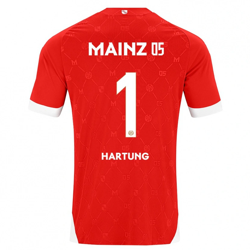 Danxen Mujer Camiseta Nick Hartung #1 Rojo Blanco 1ª Equipación 2026/27 La Camisa