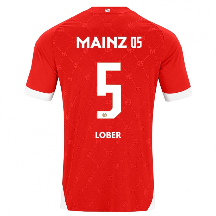 Danxen Mujer Camiseta Jana Löber #5 Rojo Blanco 1ª Equipación 2026/27 La Camisa