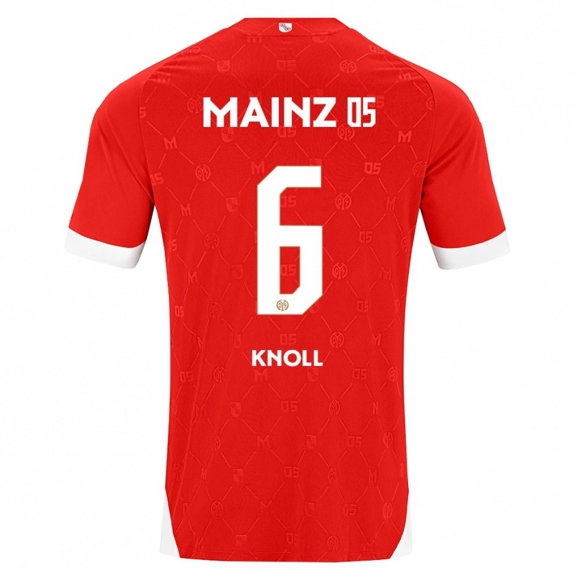 Danxen Mujer Camiseta Max Knoll #6 Rojo Blanco 1ª Equipación 2026/27 La Camisa