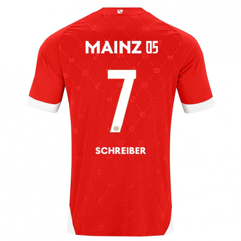 Danxen Mujer Camiseta Max Schreiber #7 Rojo Blanco 1ª Equipación 2026/27 La Camisa