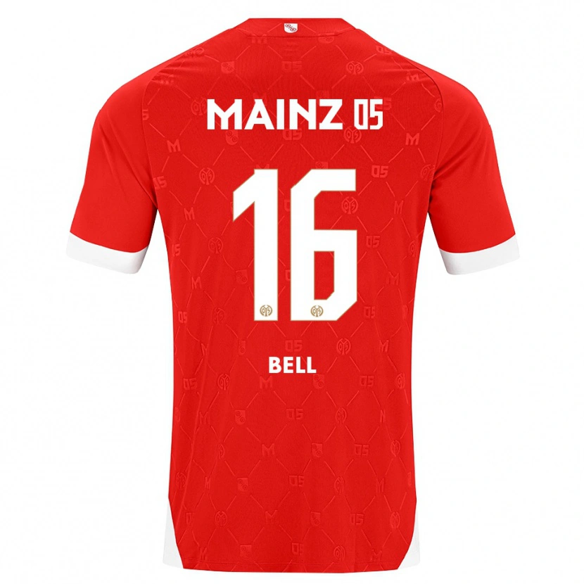 Danxen Mujer Camiseta Stefan Bell #16 Rojo Blanco 1ª Equipación 2026/27 La Camisa