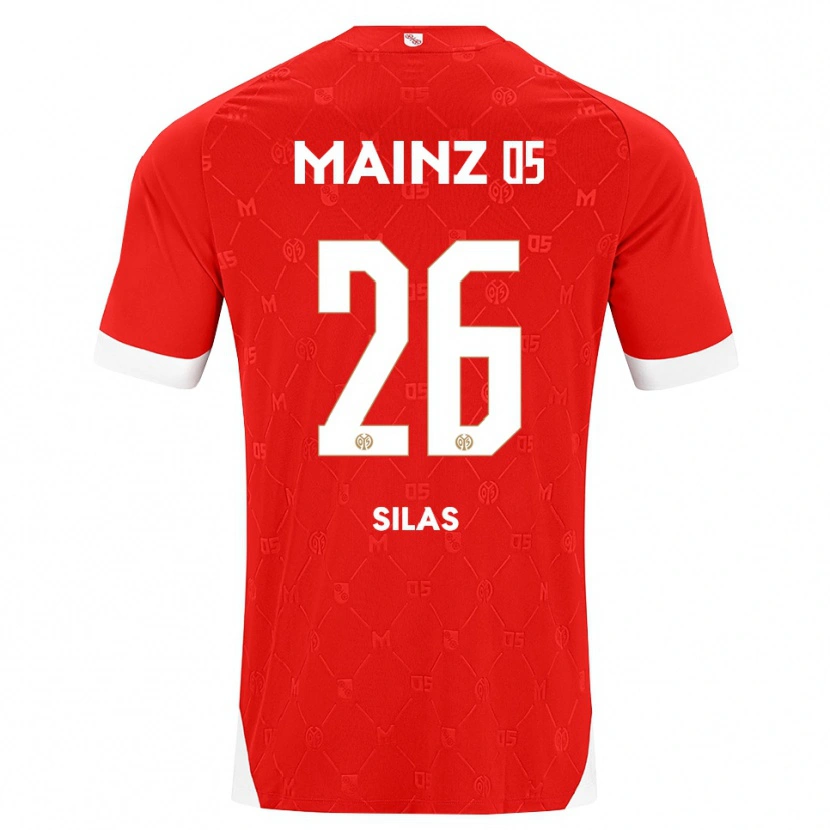 Danxen Mujer Camiseta Silas Katompa Mvumpa #26 Rojo Blanco 1ª Equipación 2026/27 La Camisa