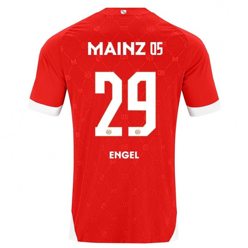 Danxen Mujer Camiseta Fritz Engel #29 Rojo Blanco 1ª Equipación 2026/27 La Camisa