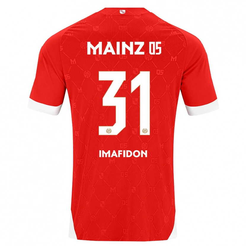 Danxen Mujer Camiseta Daniel Imafidon #31 Rojo Blanco 1ª Equipación 2026/27 La Camisa