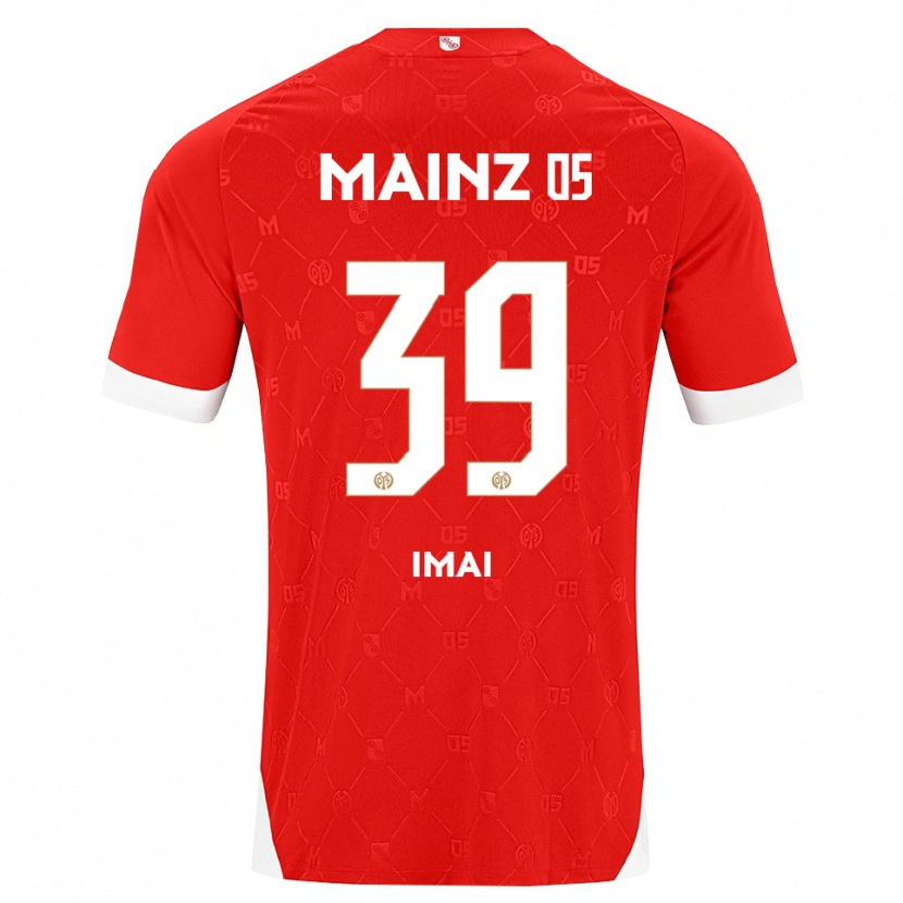 Danxen Mujer Camiseta Yurina Imai #39 Rojo Blanco 1ª Equipación 2026/27 La Camisa