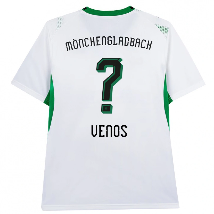 Danxen Mujer Camiseta Christos Venos #0 Blanco Negro Verde 1ª Equipación 2026/27 La Camisa