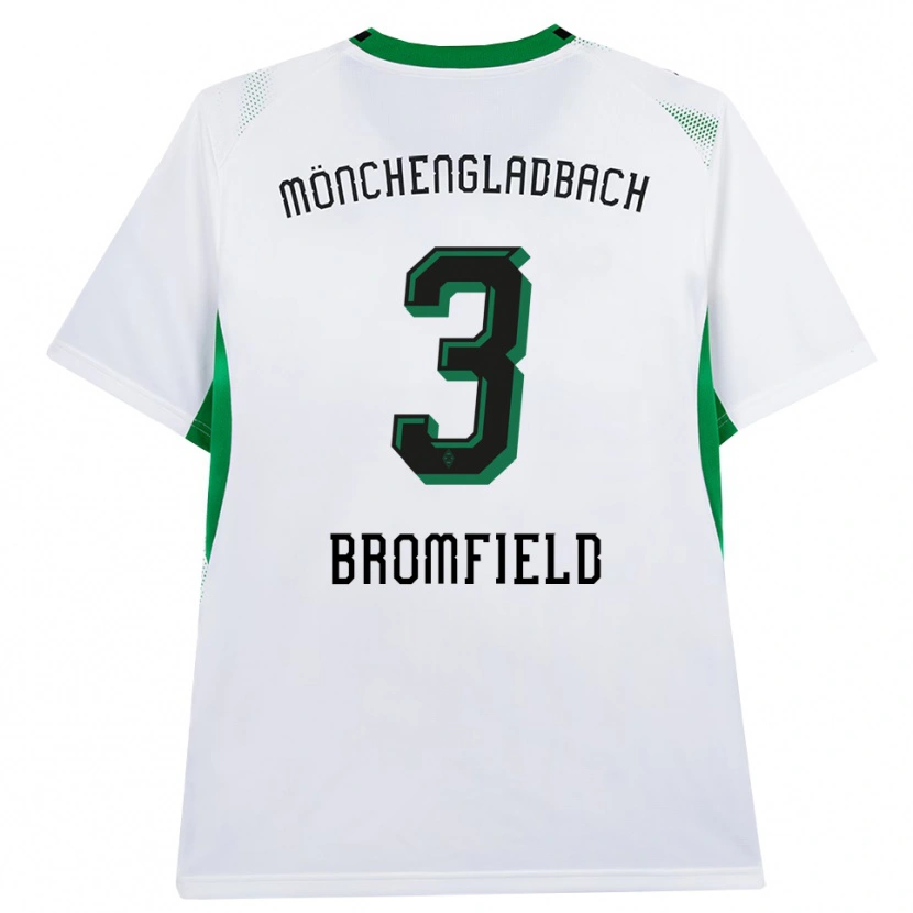 Danxen Mujer Camiseta Rio Bromfield #3 Blanco Negro Verde 1ª Equipación 2026/27 La Camisa