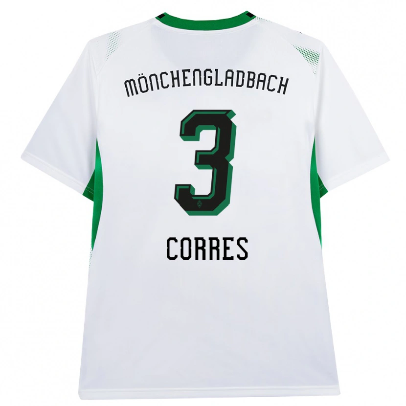 Danxen Mujer Camiseta Carolin Corres #3 Blanco Negro Verde 1ª Equipación 2026/27 La Camisa