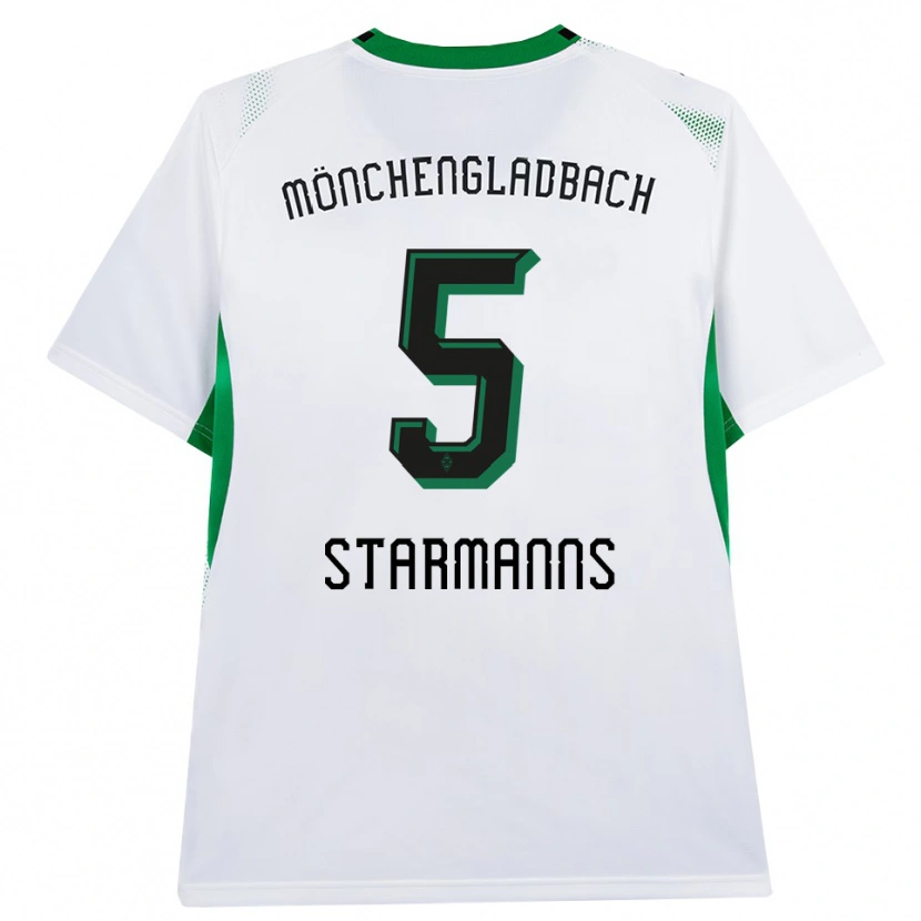 Danxen Mujer Camiseta Sandra Starmanns #5 Blanco Negro Verde 1ª Equipación 2026/27 La Camisa